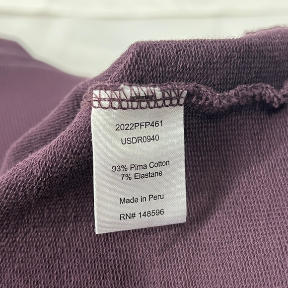 Universal Standard Sweatshirt Dress - M (2X) - dark purple french terry hooded - Picture 11 of 16